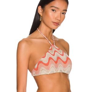 Devon Windsor Brook Bikini Top in Coral Wave